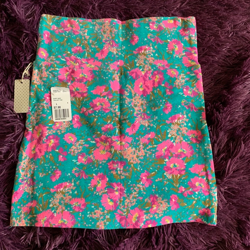 Floral miniskirt